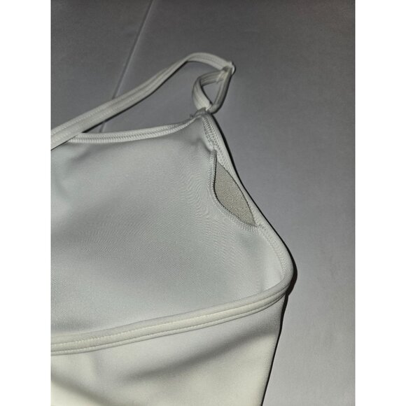 Adidas Aeroreact LS P Women's White Sport Bra White Women 40AC Light Support - Picture 11 of 11